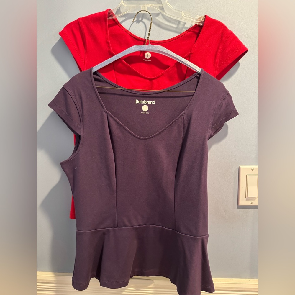 Betabrand colorful and flattering tops — 2 for 1 price!